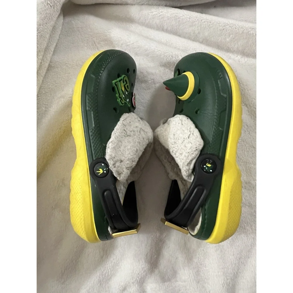 Buddy The Elf‎ Classic Clog Sherpa Lined Kids Size J 3